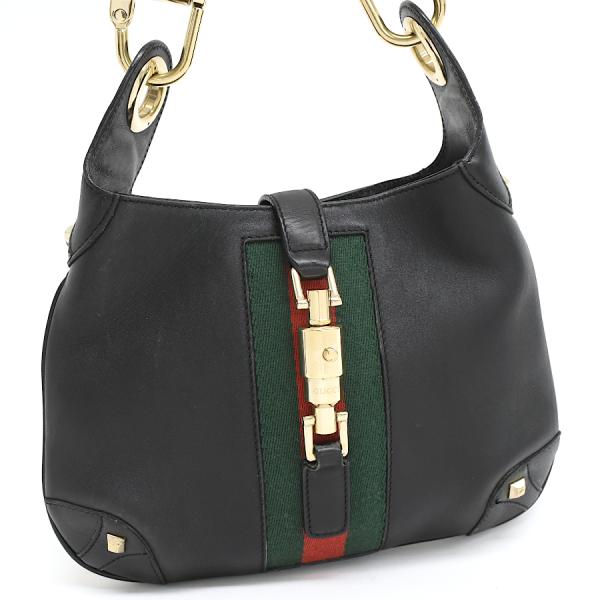 ウェビング グッチ ジャッキー ハンドバッグ 120885 シェリーライン