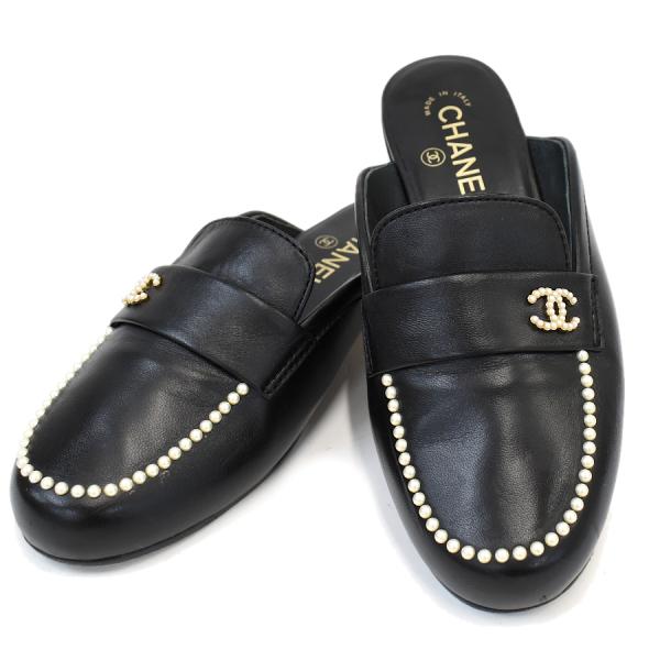 CHANEL（シャネル） ミュール サンダル G35798 ココマーク レザー