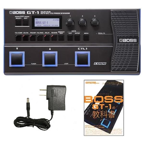 BOSS マルチエフェクター GT-1 + 汎用アダプター 教科書 セット : 三木