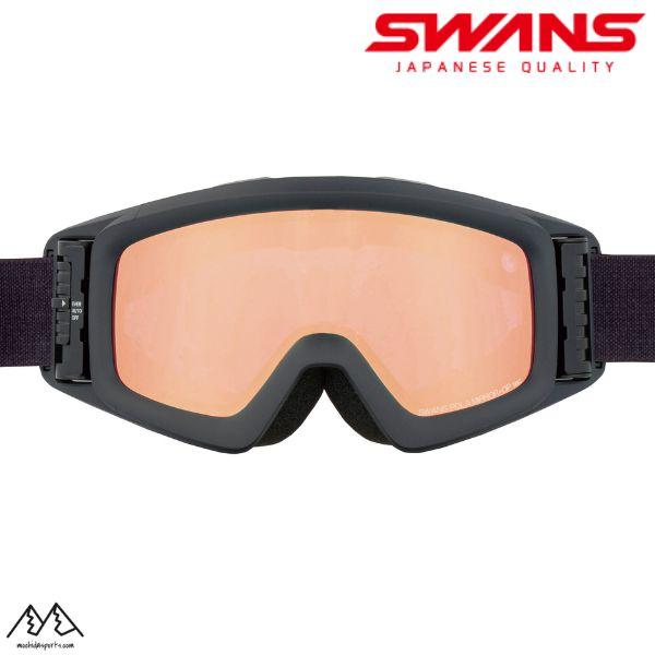 SWANS（スワンズ） 電動ファン付 スキーゴーグル 眼鏡対応 ブラック