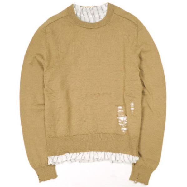 新品 MAISON MARGIELA 4 14 メゾンマルジェラ 22AW ダメージ加工