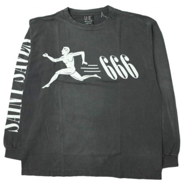 新品 SAINT MICHAEL セントマイケル 22SS LS TEE RUNNING ロング
