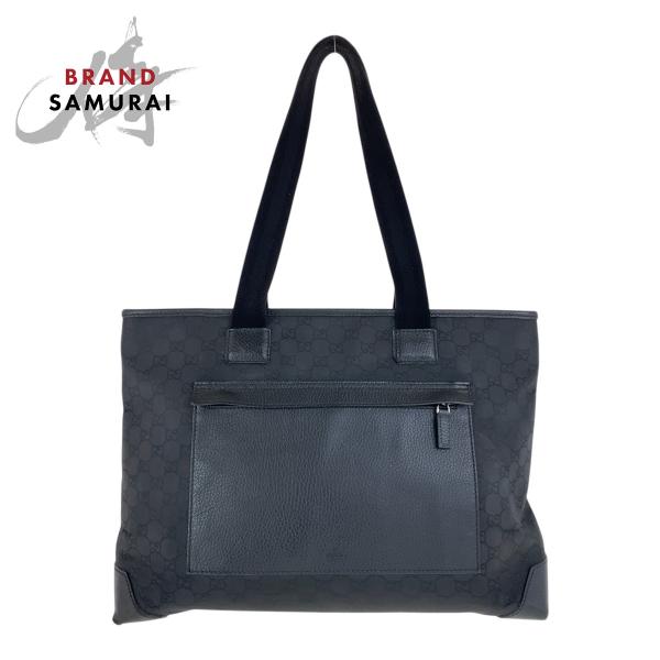 GUCCI（グッチ） ブラック 黒 シルバー金具 ナイロン/レザー 180449