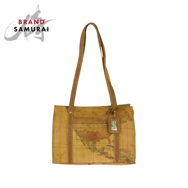 PRIMA CLASSE（プリマクラッセ） 地図柄 ブラウン キャメル ゴールド