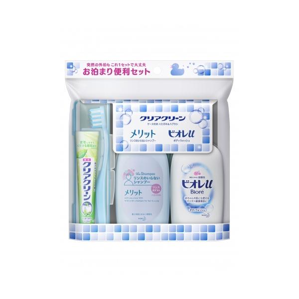 医薬部外品】花王 ビオレu メリット クリアクリーン お泊りセット 1