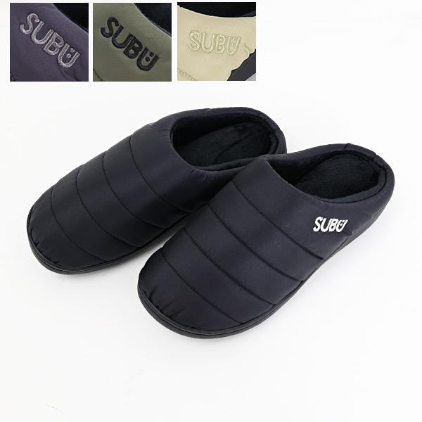 SUBU（スブ） 冬サンダル 裏起毛 スリッパ 外履き シンプル 軽量