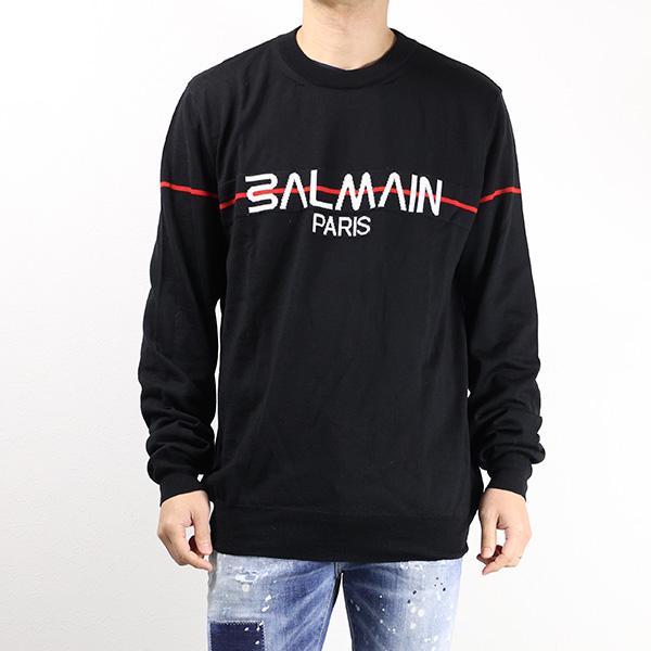 BALMAIN（バルマン） Logo Sweather YH1KD000KC70EBE セーター ニット