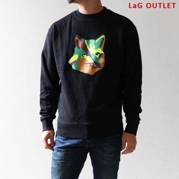 MAISON KITSUNE（メゾン キツネ） Neon Fox Print Sweatshirts ネオン