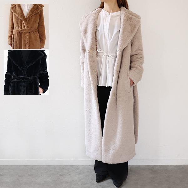 HERNO（ヘルノ） ロングコート Eco Fur Long Coat CA000586D 12422