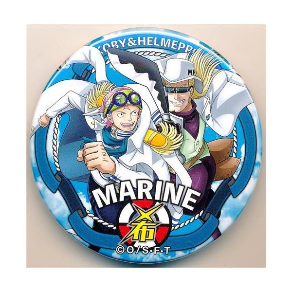 ONE PIECE 輩?YAKARA? 缶バッジ MARINE コビー&ヘルメッポ ワンピース