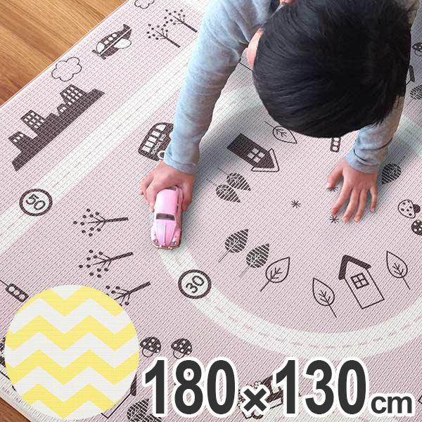 プレイマット 180×130cm ふかふかマット リバーシブル （ フロアマット