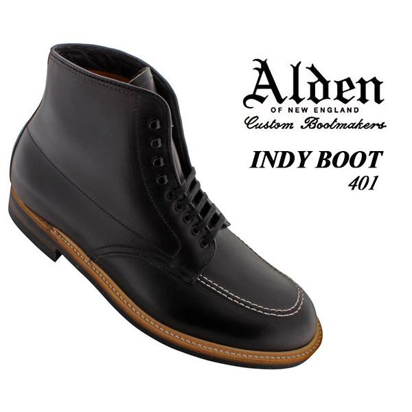 ALDEN（オールデン） ALDEN INDY BOOTS Black CHRMXL Leather 401