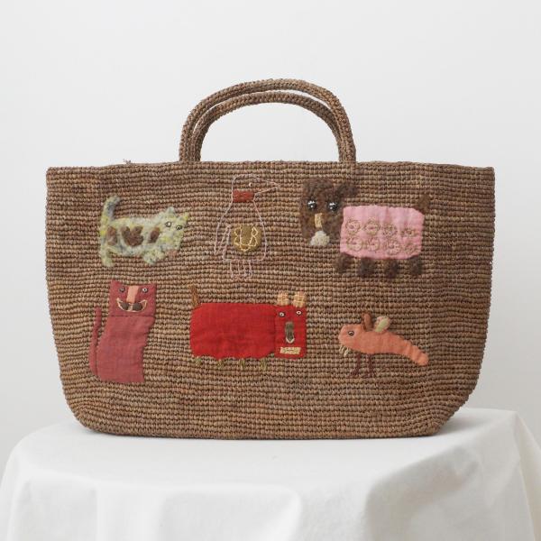 sophie digard ソフィーディガール ラフィア バッグ BAG アニマル 動物