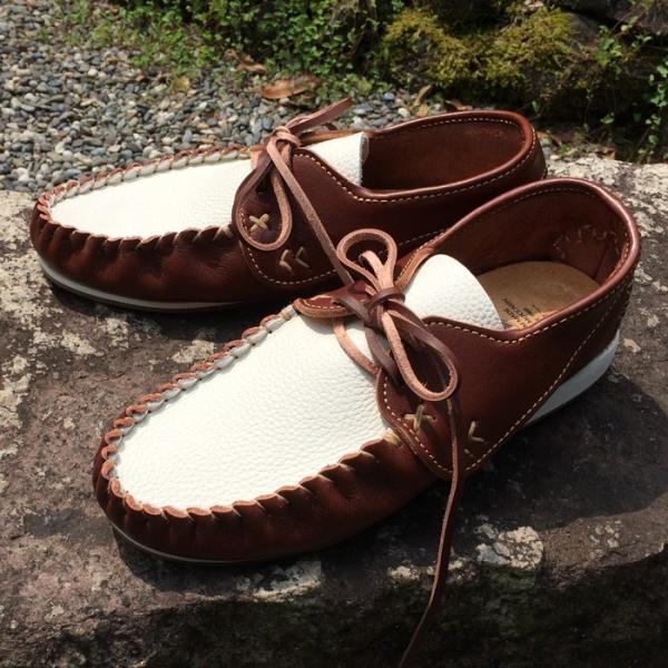 ファニー モカシン スリップ・オン・ストレート サイズ7 ダークブラン