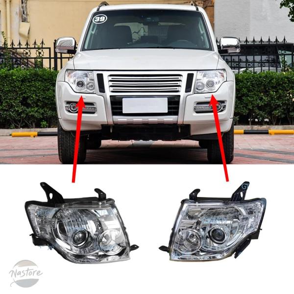 並行輸入品 v97 ヘッドライト 1ピースhid パジェロ v93 v98 v87