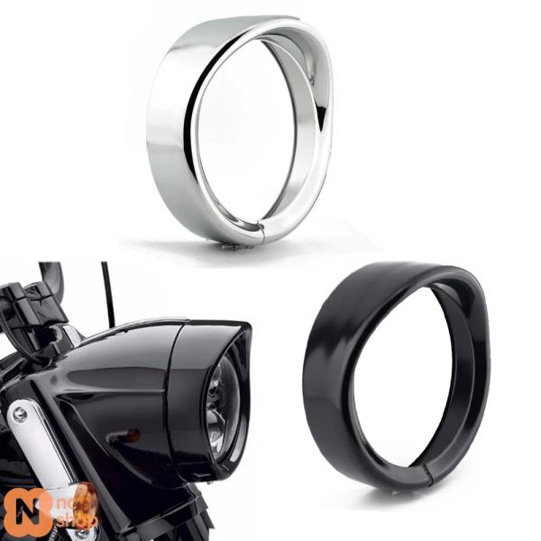 並行輸入品】 7インチ バイク バイザー ベゼル ヘッドライト トリム