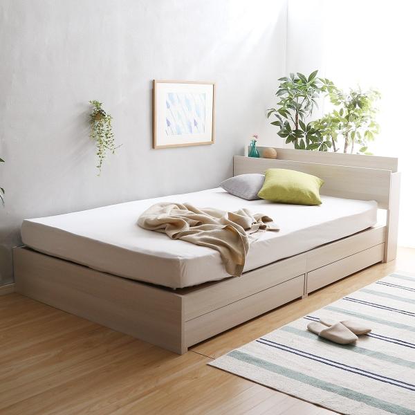 ニトリ（NITORI） ベッド シングル 棚・コンセント付きチェストベッド