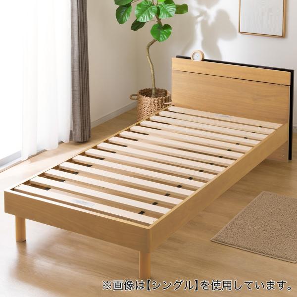 ニトリ（NITORI） ベッド すのこダブルベッドフレーム(MF-301 LBR