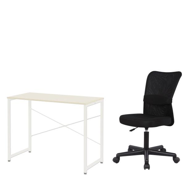 ニトリ（NITORI） デスクチェアセット(デスク ZK001 95 WW/オフィス