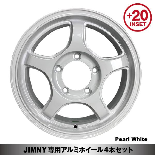 ホイール4本セット 16x5.5J +20 JOYMAX 16インチ パールホワイト PCD