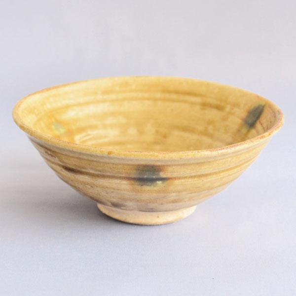 茶碗 茶道具 加藤隆倫 作 黄瀬戸 平茶碗 : 茶道具専門店 (有)菊池商店