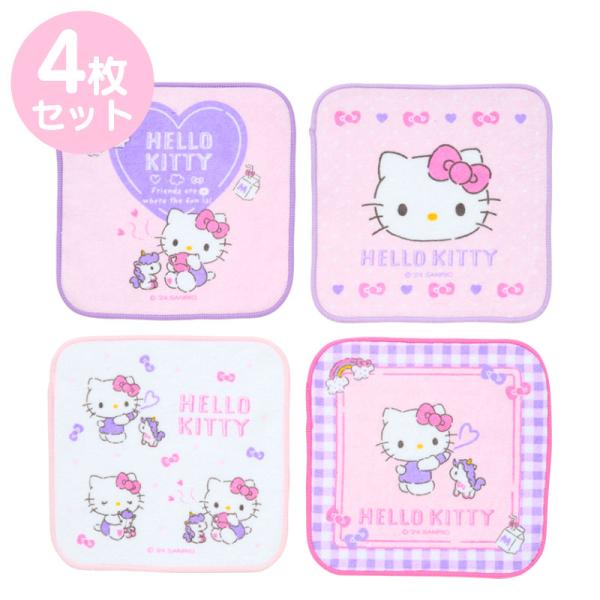 sanrio（サンリオ） ハローキティ プチタオル4枚セット : サンリオ