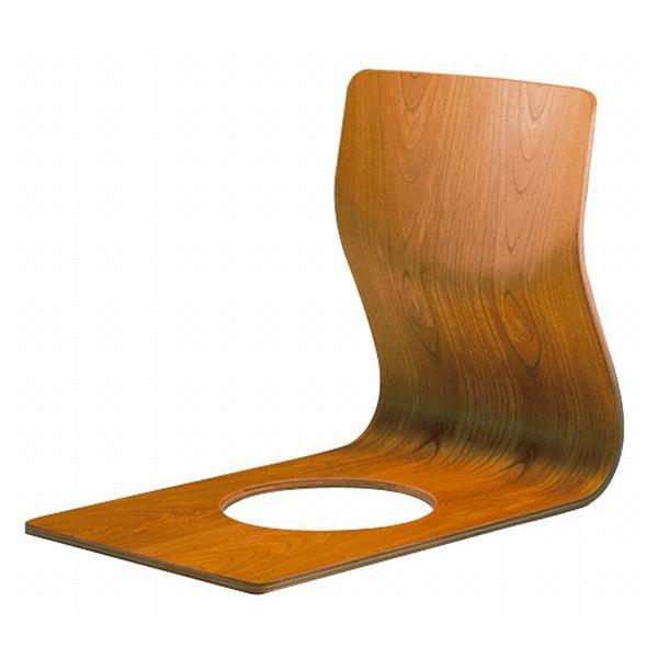 天童木工 和風座いす シンプル曲げ木座椅子 ケヤキブラウン色 : さぬき