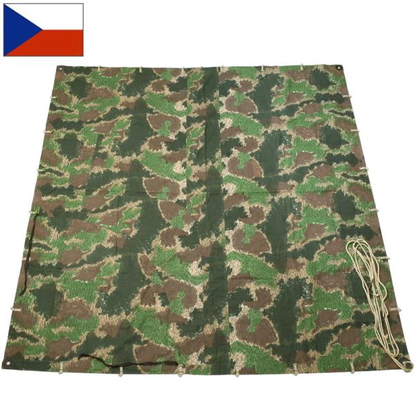 ノルウェー軍幕 テントシート 1枚 A カモフラージュ ポンチョ