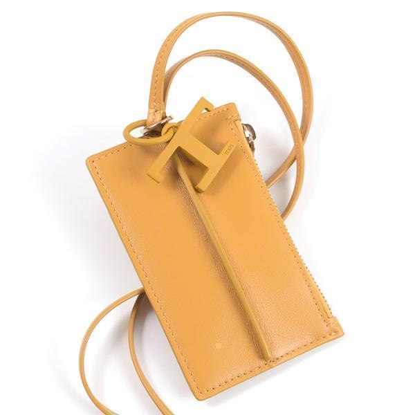 TOD'S（トッズ） レザーネックカードホルダー Tタイムレス