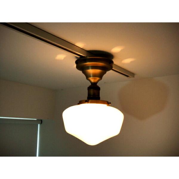 レトロアメリカンスタイルミルクガラスシーリングライト直径20cm 177