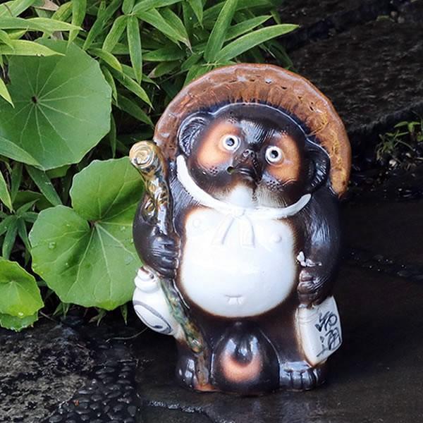 信楽焼 10号福ひねり狸 たぬき タヌキ 狸 開運 縁起物 可愛い 陶器