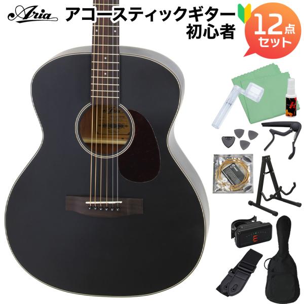 ARIA（アリア） Aria-101 MTBK アコースティックギター初心者セット12