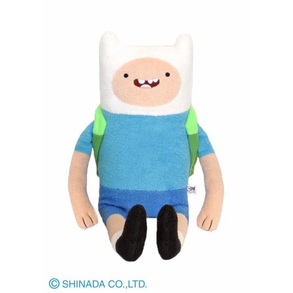 激レア】アドベンチャータイム フィン ぬいぐるみ 花冠 全長48㎝ 激