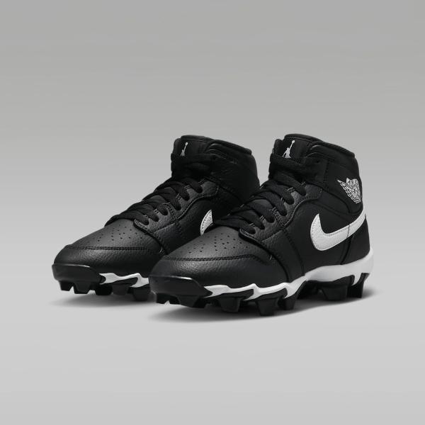 Jordan NIKE 1 Mid Youth Cleat Black/White/White ナイキ ジョーダン