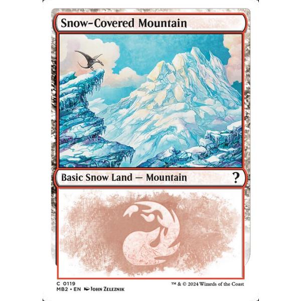 MTG □土地/英語版□(119)《冠雪の山/Snow-Covered Mountain