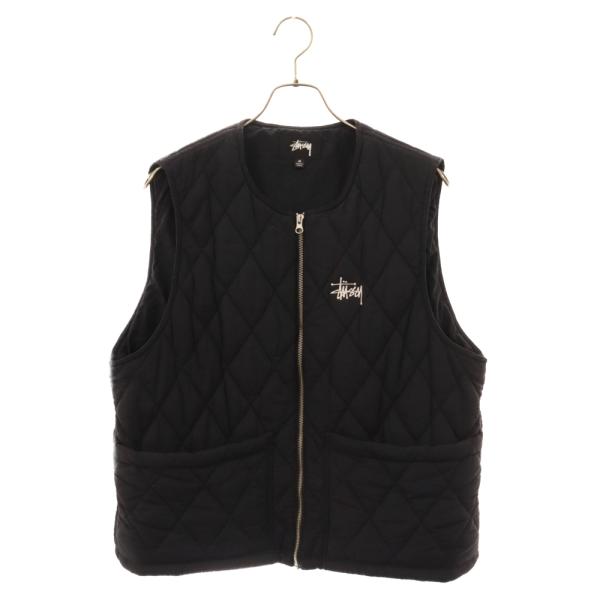 STUSSY（ステューシー） Diamond Quilted Vest キルティングジップ