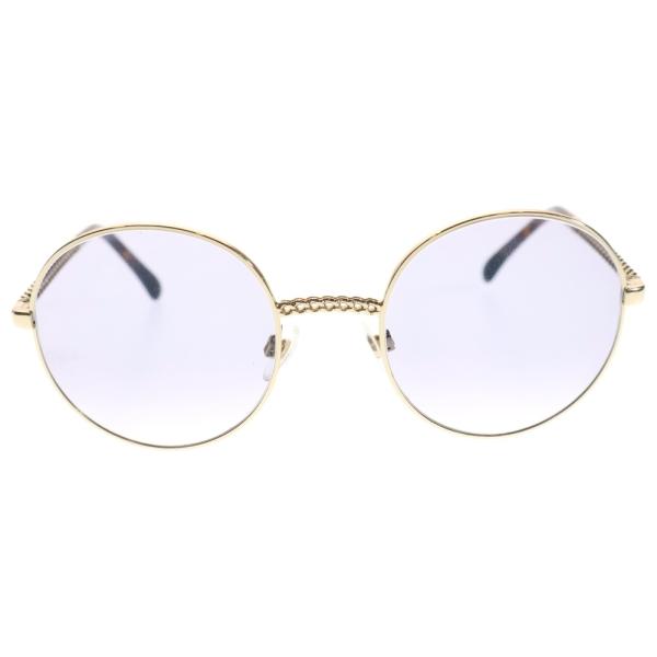 CHANEL（シャネル） 2186 ラウンドフレーム ゴールドテンプル カラー