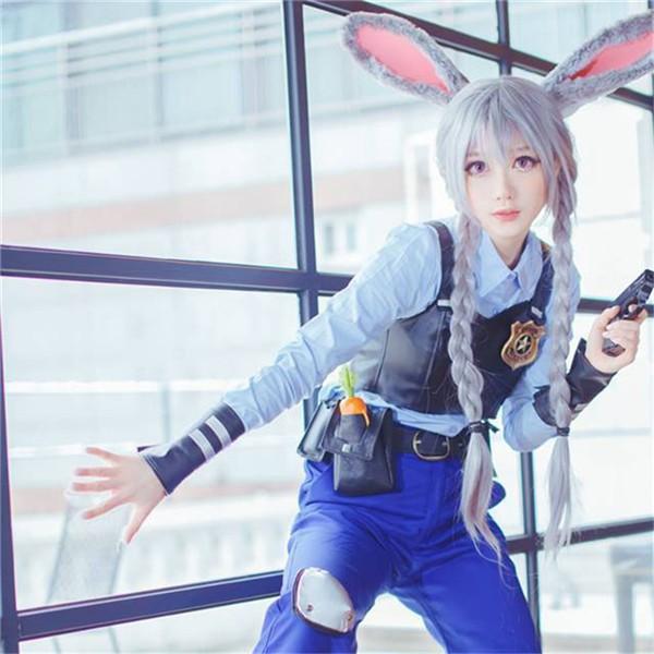 ズートピア コスプレ ジュディ・ホップス ウィッグ コスプレ衣装に