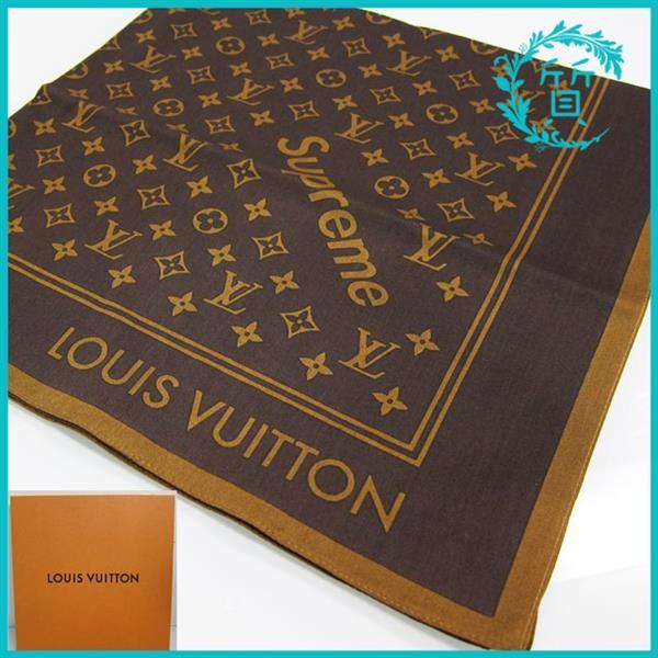 新品 ルイヴィトン モノグラム シュプリーム バンダナ スカーフ MP1889