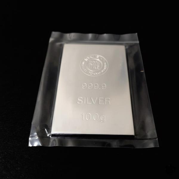 徳力 100g 銀地金 銀インゴット インゴット LBMA 徳力本店 銀 純銀