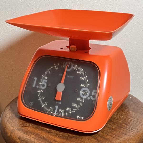ヴィンテージ 昭和レトロ ポップ オレンジカラー タニタ キッチン