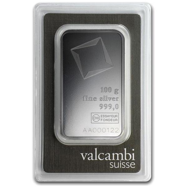 純銀 インゴット『スイス ヴァルカンビ インゴット シルバーバー 100g
