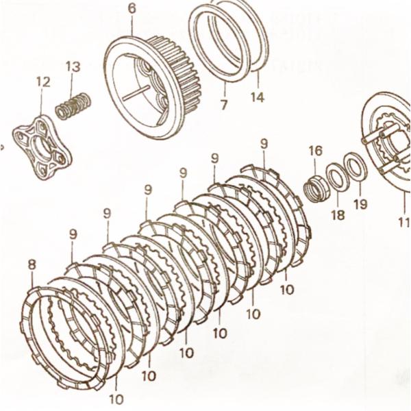 ホンダ（HONDA） ホーネット250(MC31) クラッチバン＆スプリング