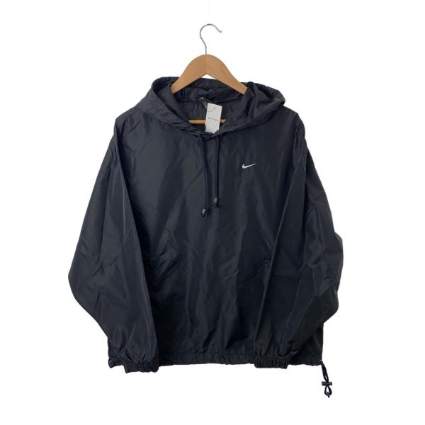 NIKE◇90-00s/プルオーバーナイロンジャケット/M/ナイロン/BLK