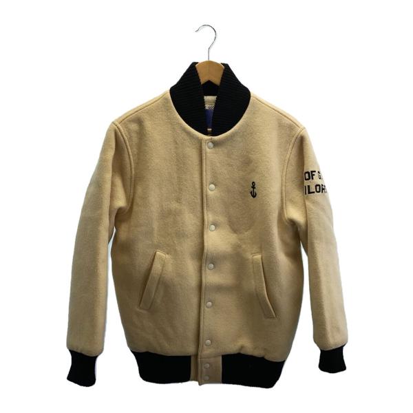 GDC(GRAND CYANION)◇スタジャン/S/ウール/CRM/無地/3GDCL-5062/ジー