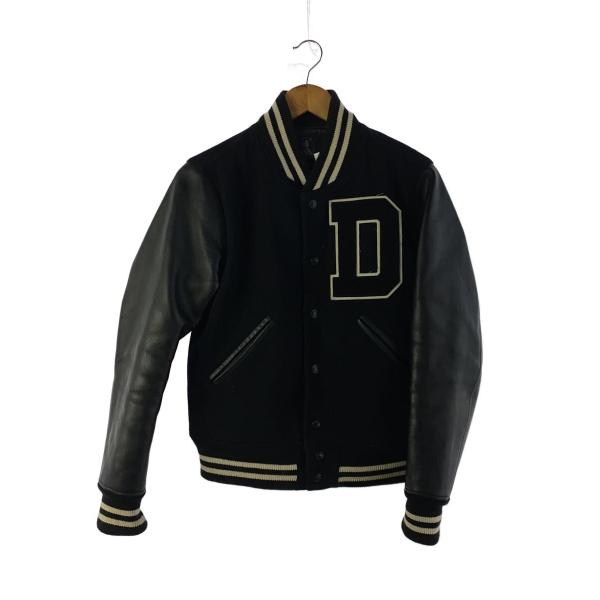 HYSTERIC GLAMOUR◇スタジャン/S/ウール/BLK/毛玉あり : セカンド