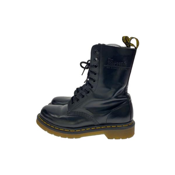 Dr.Martens◇10ホール/レースアップブーツ/UK4/BLK/レザー/11858