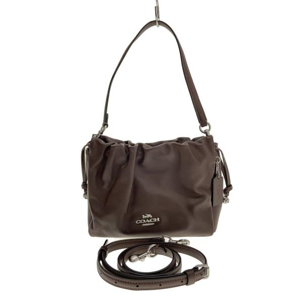 COACH◇ショルダーバッグ/レザー/BRW/無地/CT763 : セカンドストリート