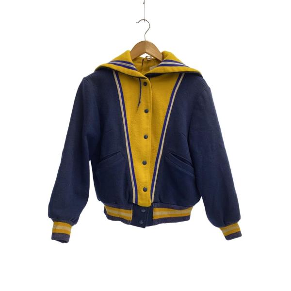BUTWIN◇60s〜70s/セーラースタジャン/スタジャン/--/ウール/NVY