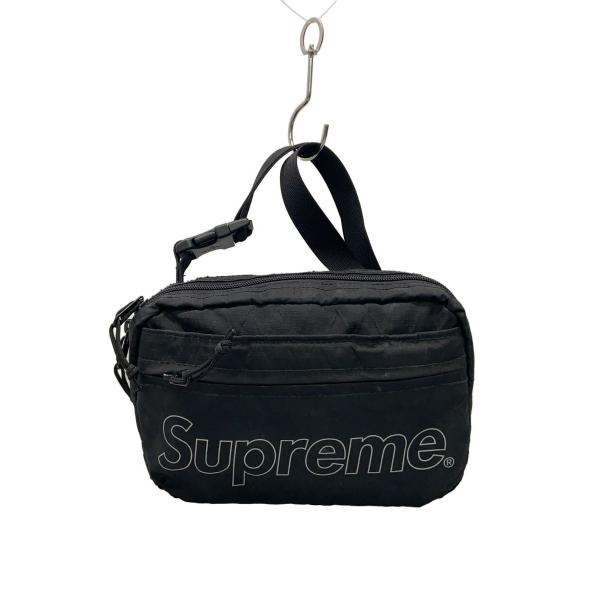 Supreme◇18AW/Shoulder Bag/ショルダーバッグ/ナイロン/BLK